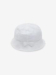 Pink Broderie 2 Pack Baby Summer Bucket Hats (0mths-2yrs) - Image 3 of 5
