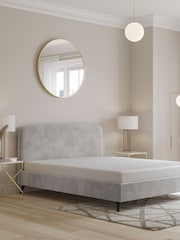Grey Light Opulent Velvet Matson Upholstered Bed Frame - Image 2 of 7