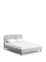 Grey Light Opulent Velvet Matson Upholstered Bed Frame - Image 6 of 7