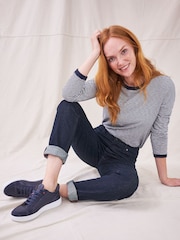 White Stuff Blue Denim Brooke Straight Jeans - Image 1 of 6