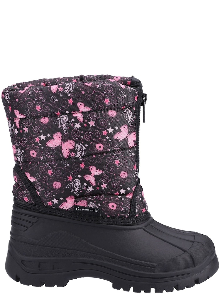Cotswold Younger Girls Purple Iceberg Zip Snow Boots - Image 1 of 4 Cotswold Younger Girls Purple Iceberg Zip Snow Boots - Image 1 of 4