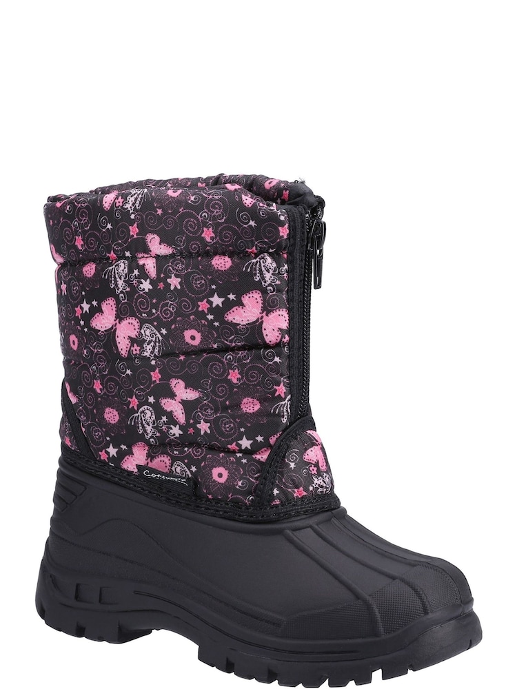 Cotswold Younger Girls Purple Iceberg Zip Snow Boots - Image 2 of 4 Cotswold Younger Girls Purple Iceberg Zip Snow Boots - Image 2 of 4