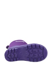 Cotswold Younger Girls Purple Waterproof Hilly Neoprene Wellies - Image 4 of 4