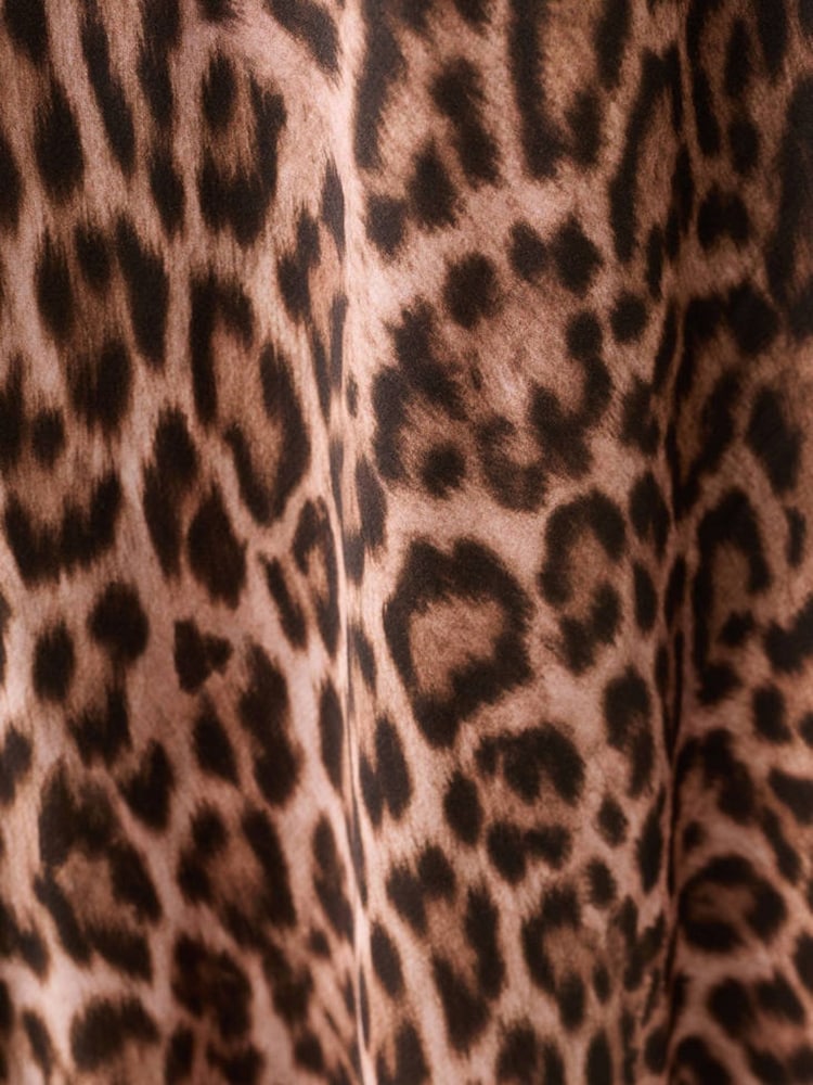 Mango Brown Leopard Print Occasion Dress - Image 4 of 4 Mango Brown Leopard Print Occasion Dress - Image 4 of 4