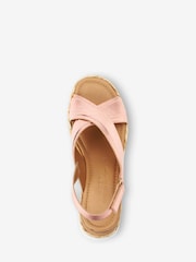 Rose Gold Regular/Wide Fit Forever Comfort® Sports Cross Over Wedges - Image 4 of 6