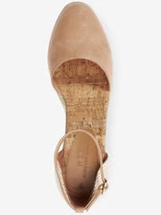 Sand Natural Regular/Wide Fit Forever Comfort® Closed Toe Wedges - Image 4 of 6