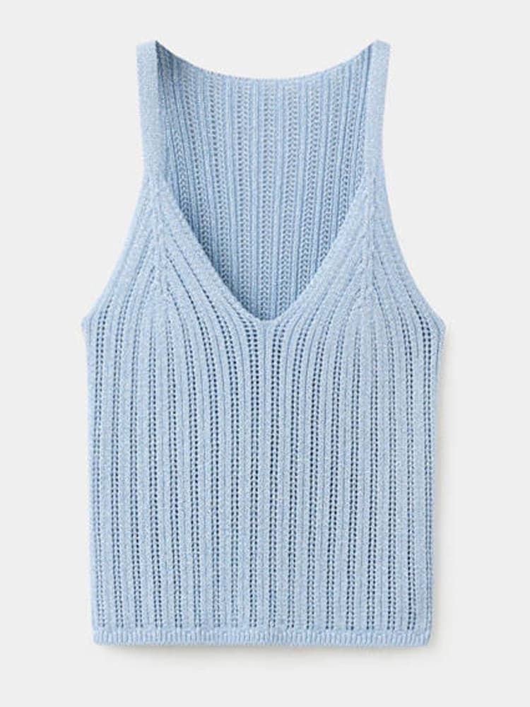Mango Blue Knitted Vest - Image 1 of 3