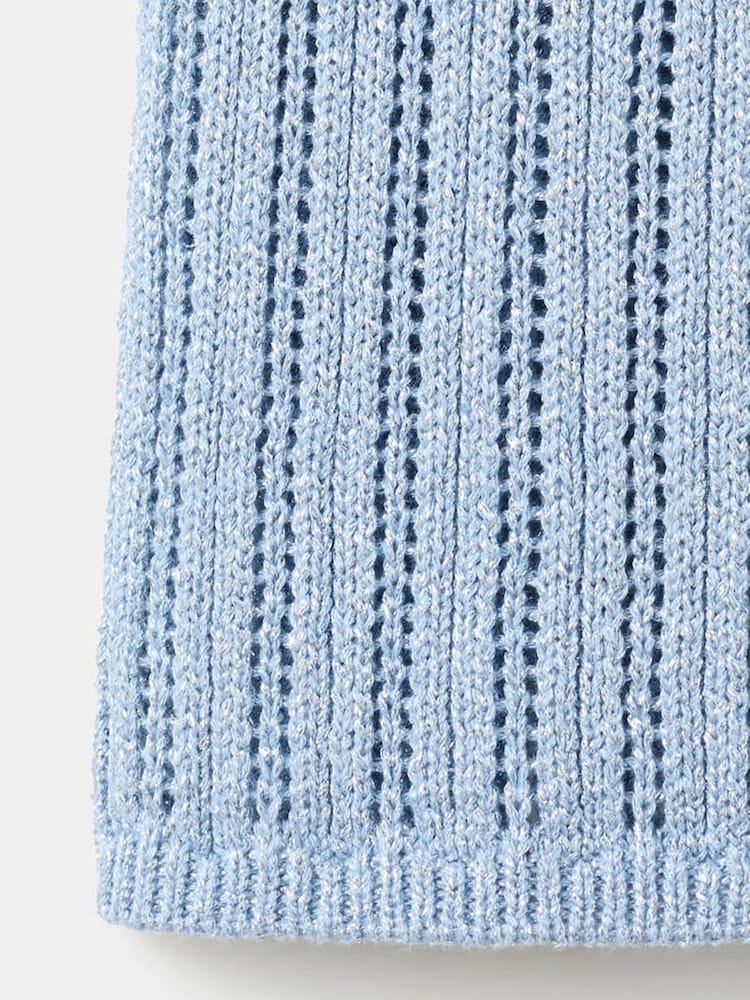 Mango Blue Knitted Vest - Image 3 of 3