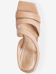 Camel Signature Asymmetric Strap Sandals - Image 3 of 4
