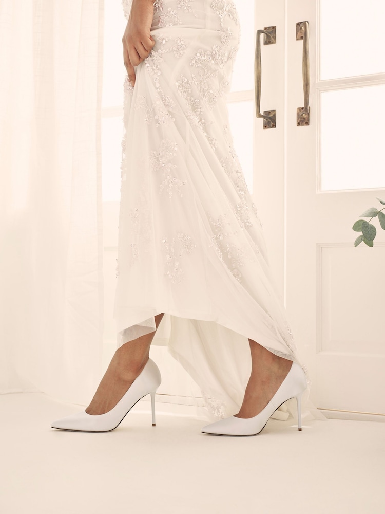 Ivory White Forever Comfort® Wedding Court Bridal Shoes - Image 1 of 9