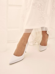 Ivory White Forever Comfort® Wedding Court Bridal Shoes - Image 3 of 9