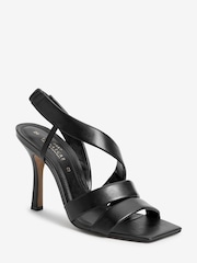 Black Signature Asymmetric Strap Sandals - Image 4 of 6