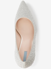 Silver Forever Comfort® Wedding Glitter Court Bridal Shoes - Image 5 of 6