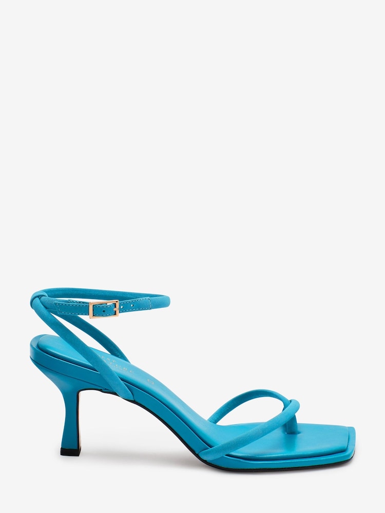 Blue Signature Strappy Toe Loop Heel Sandals - Image 2 of 6 Blue Signature Strappy Toe Loop Heel Sandals - Image 2 of 6