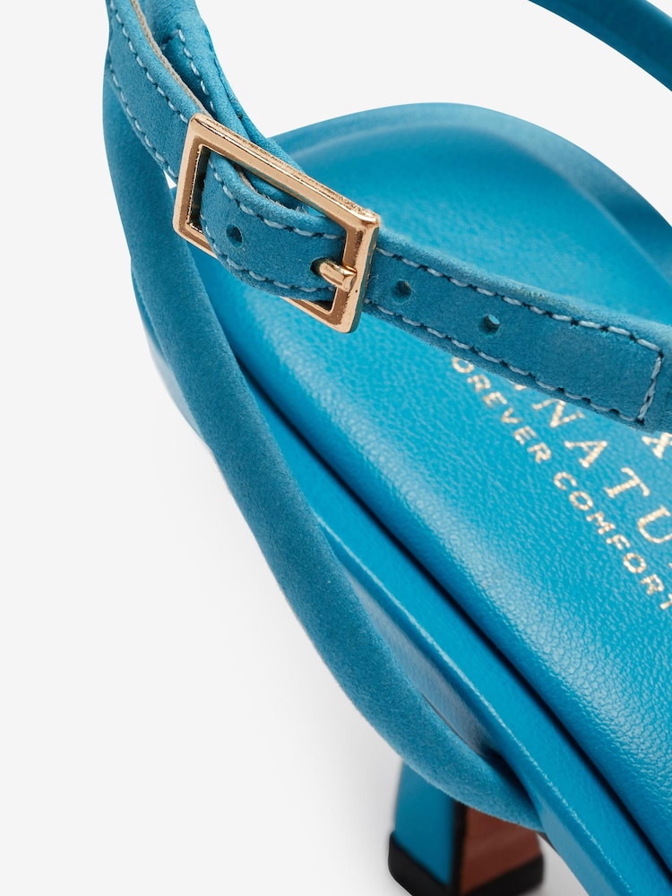 Blue Signature Strappy Toe Loop Heel Sandals - Image 6 of 6 Blue Signature Strappy Toe Loop Heel Sandals - Image 6 of 6