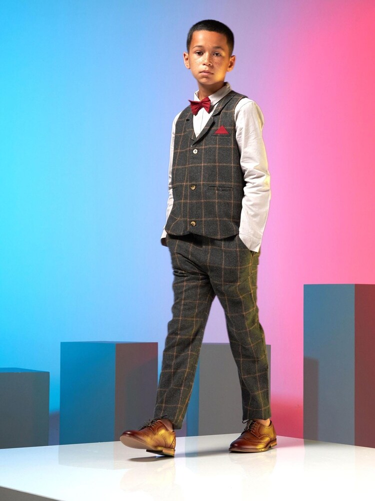 Angel & Rocket Apollo Elegante, karierte Hose, Grün - Bild 1 von 4