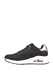 Черный - Женские кроссовки для стандартной стопы Skechers Uno - Изображение 3 из 5