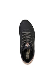 Черный - Женские кроссовки для стандартной стопы Skechers Uno - Изображение 4 из 5
