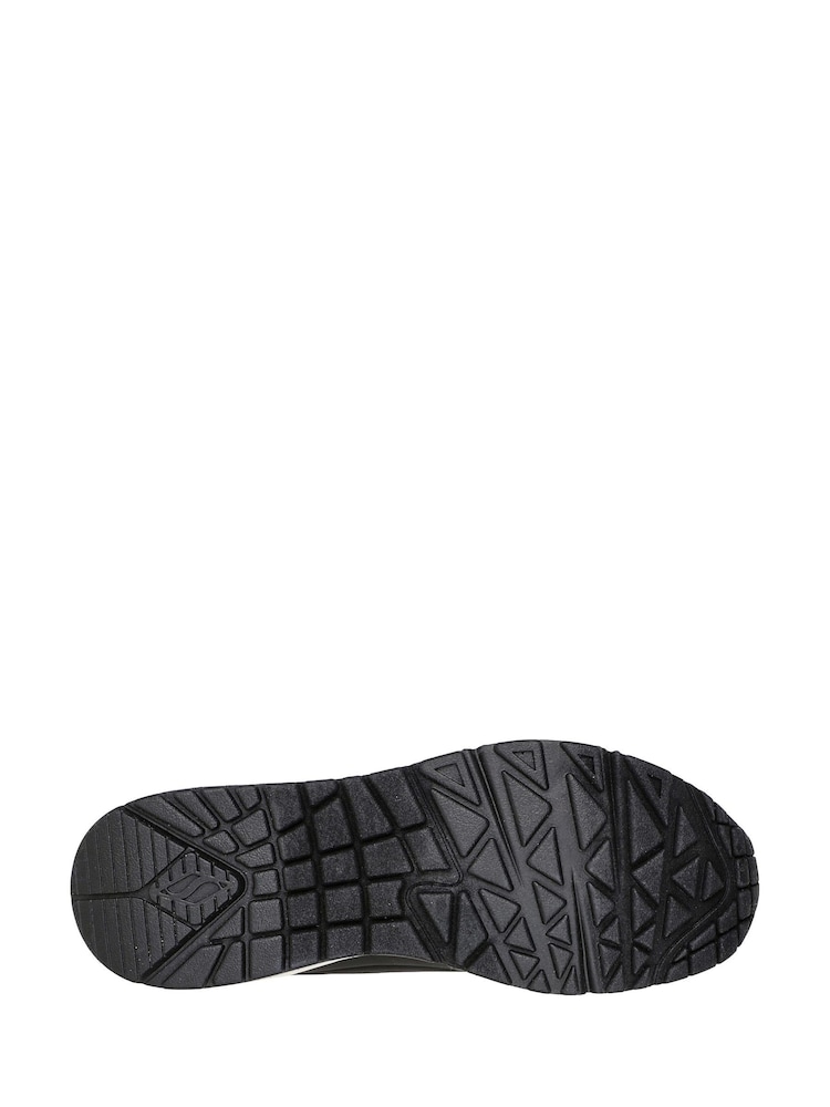 Черный - Женские кроссовки для стандартной стопы Skechers Uno - Изображение 5 из 5