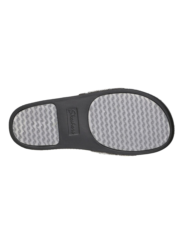 Skechers Black/Silver Pop Ups New Spark Womens Slides - Image 5 of 5