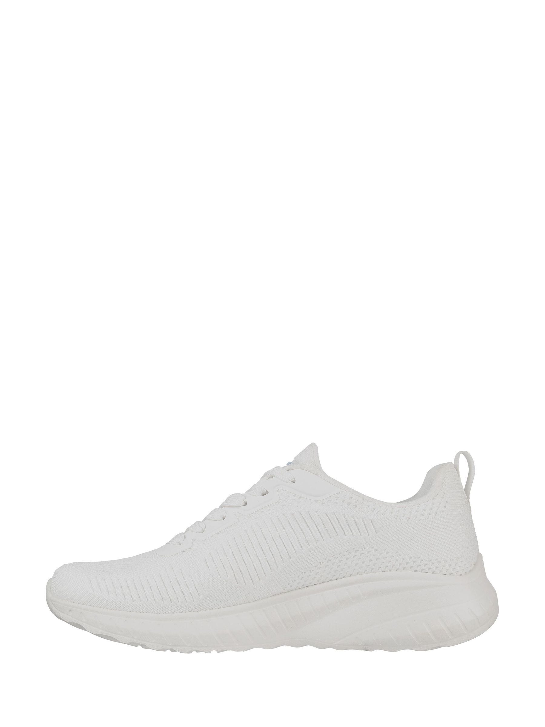 Skechers Ecru White Womens Bobs Squad Chaos Face Off Trainers