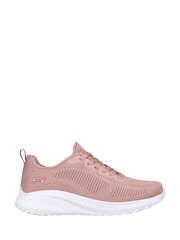 Skechers Blush Pink Womens Bobs Squad Chaos Face Off Trainers - Image 2 of 5