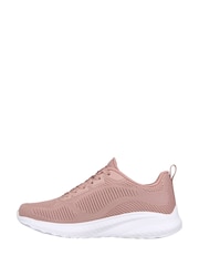 Skechers Blush Pink Womens Bobs Squad Chaos Face Off Trainers - Image 3 of 5