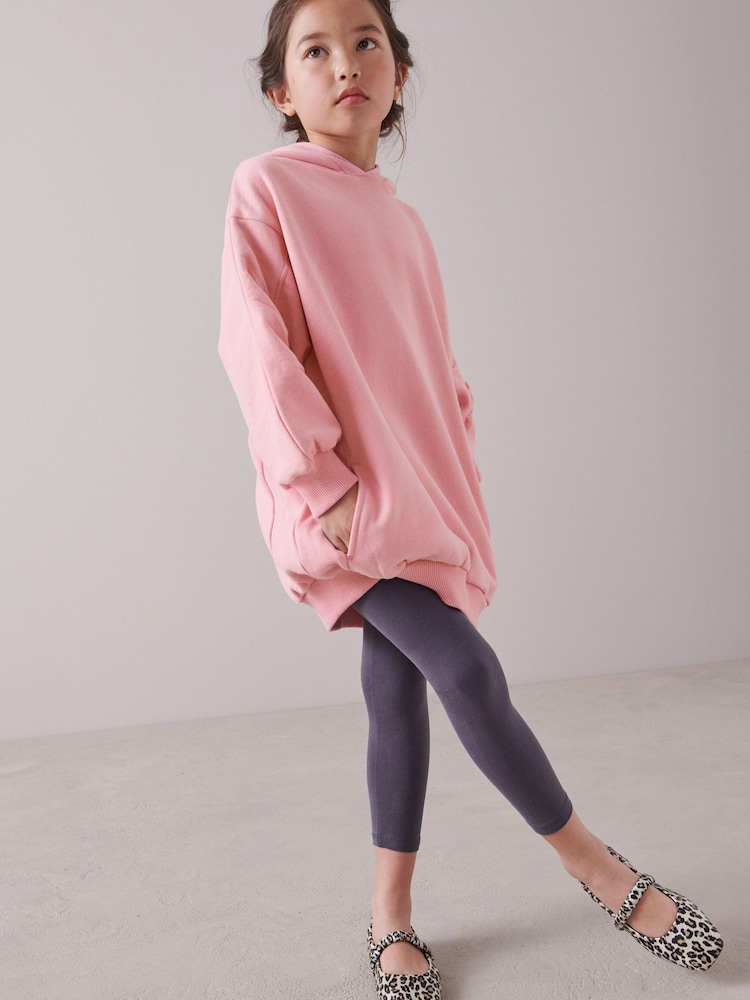 Pink Longline Hoodie (3-16yrs) - Image 2 of 8 Pink Longline Hoodie (3-16yrs) - Image 2 of 8
