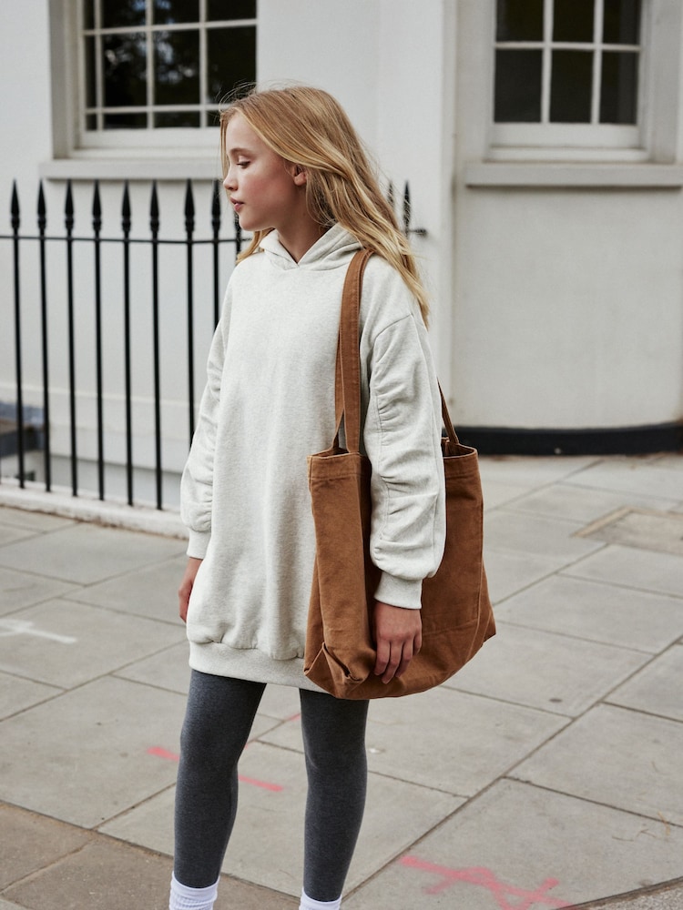 Grey Longline Hoodie (3-16yrs) - Image 2 of 8