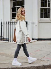 Grey Longline Hoodie (3-16yrs) - Image 4 of 8