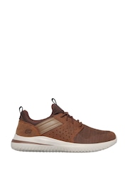 Skechers Brown Delson 3.0 Cicada Mens Trainers - Image 1 of 5