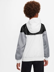 Nike White/Black Windrunner Jacket - Image 2 of 7