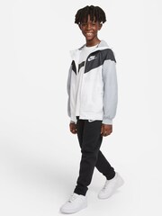 Nike White/Black Windrunner Jacket - Image 3 of 7