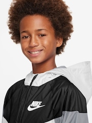 Nike White/Black Windrunner Jacket - Image 4 of 7