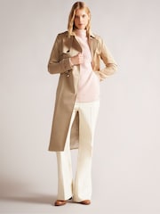 Ted Baker Natural Robbii Lightweight Trench Coat - Image 3 of 5