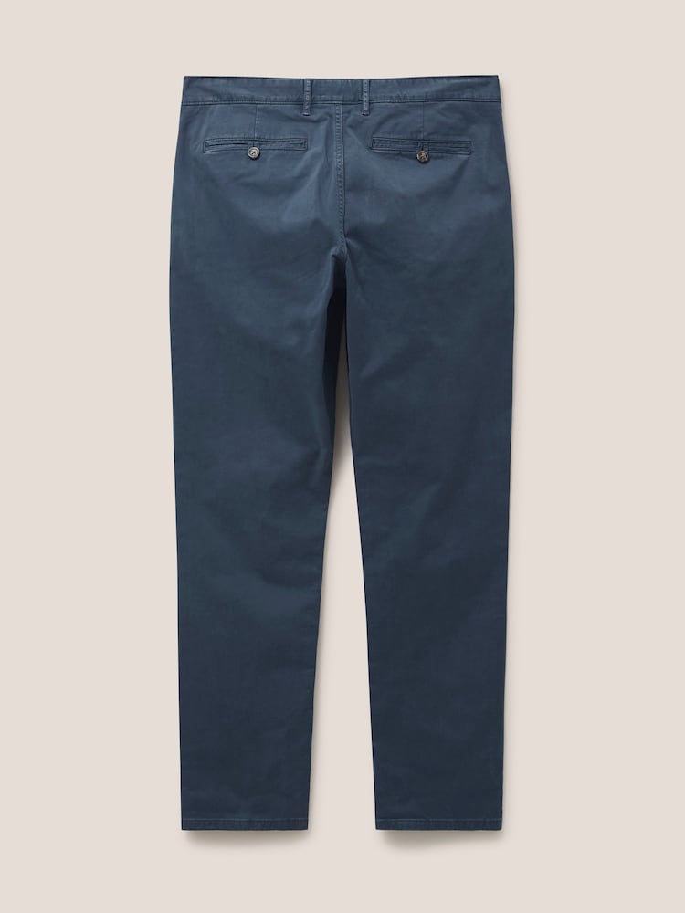 White Stuff Blue Sutton Organic Chino Trousers - Image 4 of 5