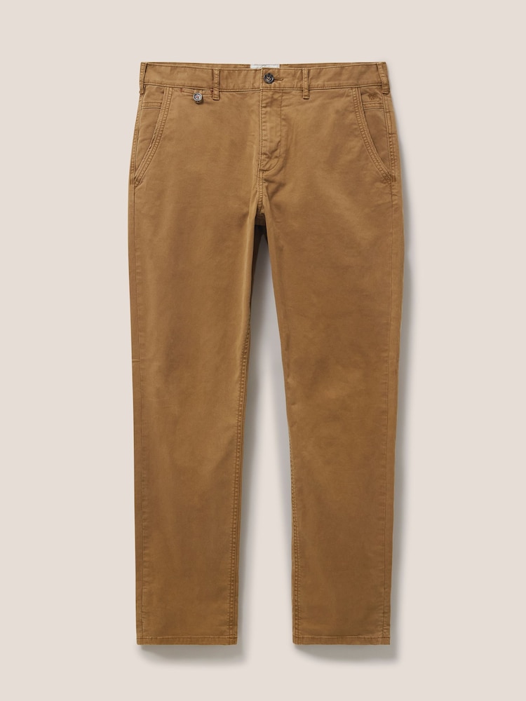 White Stuff Brown Sutton Organic Chino Trousers - Image 4 of 6