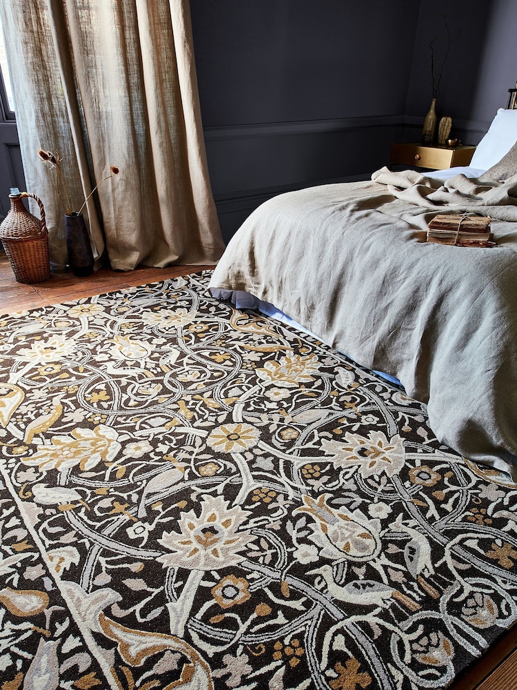 Morris & Co. Grey Seaweed Rug - Image 1 of 4 Morris & Co. Grey Seaweed Rug - Image 1 of 4
