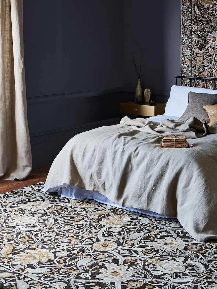 Morris & Co. Grey Seaweed Rug - Image 2 of 4 Morris & Co. Grey Seaweed Rug - Image 2 of 4