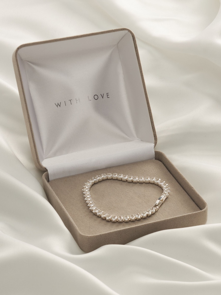 Silver Plated Premium Tennis Bracelet - Image 1 of 2