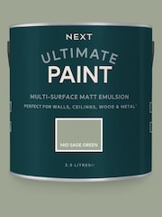 Mid Sage Green Ultimate® Multi-Surface Peel & Stick Paint Sample - Image 1 of 5