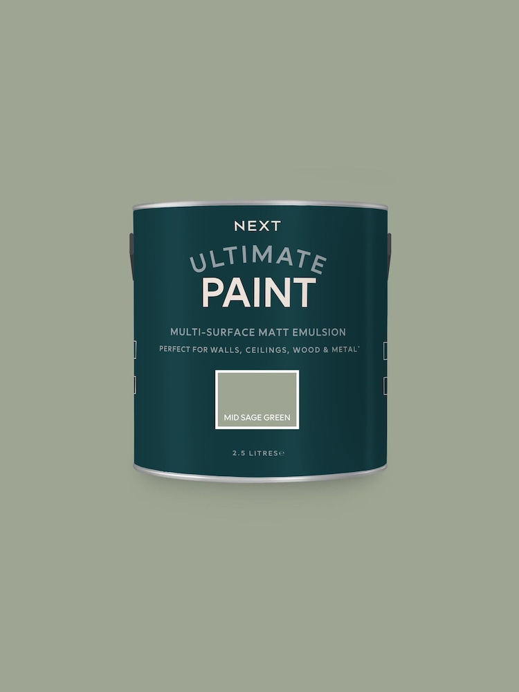 Mid Sage Green Ultimate® Multi-Surface Peel and Stick Paint Sample - Image 1 of 5 Mid Sage Green Ultimate® Multi-Surface Peel and Stick Paint Sample - Image 1 of 5