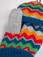 Frugi Grey Fairisle Knitted Hat and Gloves Set - Image 7 of 7