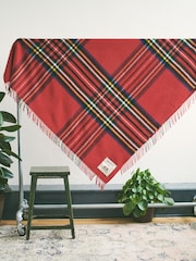Aubin Red Guiseley Wool Throw - Image 1 of 4