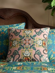 Wedgwood Pink Emerald Forest Cushion - Image 1 of 3