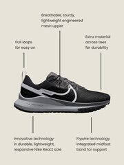 Nike Black React Pegasus Trail 4 Running Trainers - Image 4 of 4