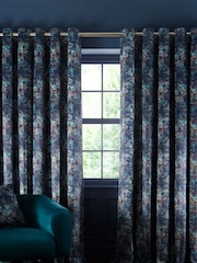 Studio G Blue Eclipse Eyelet Curtains - Image 1 of 2