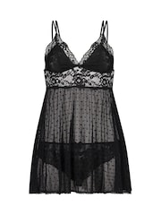 Hunkemöller Beatriz Black Babydoll - Image 4 of 6