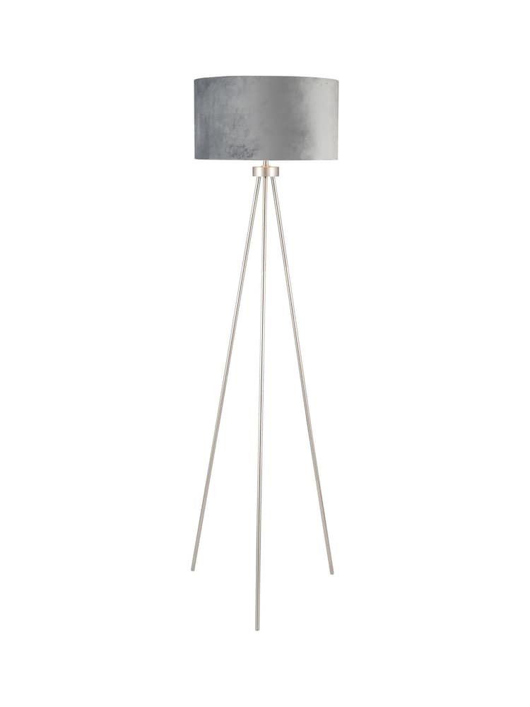 Pacific Grey Houston Brushed Silver Tripod Floor Lamp - Image 3 of 3