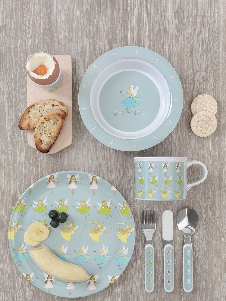 Sophie Allport Blue Princess Fairies Melamine Mealtime Set - Image 2 of 7